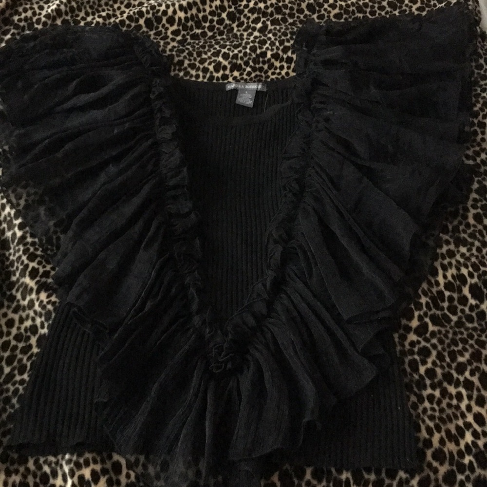 Isabella Rodriguez Black Top Size Large